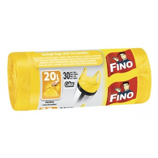 Saci menaj 20L 30/rola 44x50cm color Fino 80034