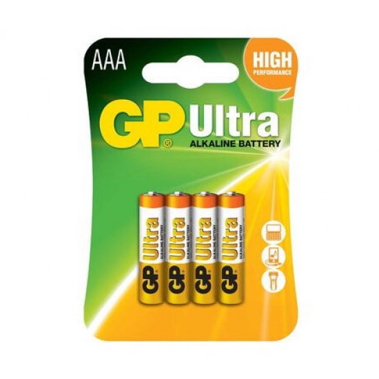 Baterii ultra alkaline GP R3 AAA 4/set GP24AU-BL4