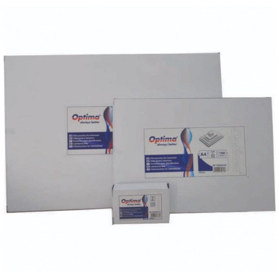 Folie laminare A4 100 microni 216x303mm 100/top Optima OP-75004100