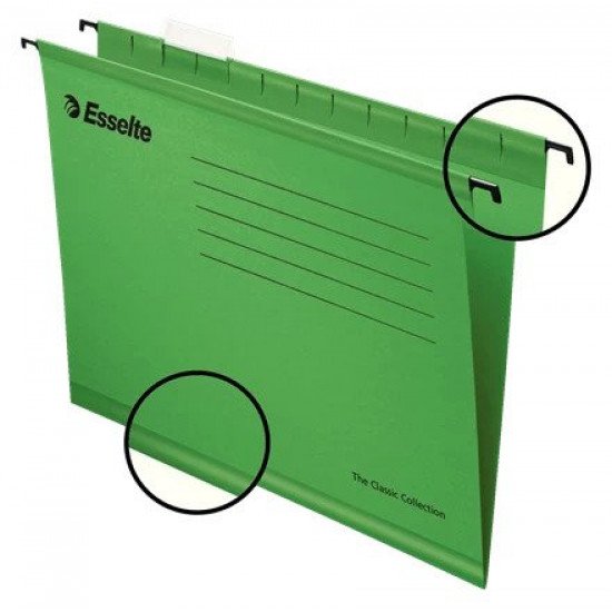 Dosar suspendat carton verde Esselte Pendaflex Standard 25/set