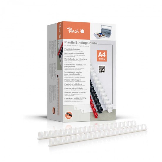 Spirale plastic 20mm alb 100/cut Peach PB420-01 510122