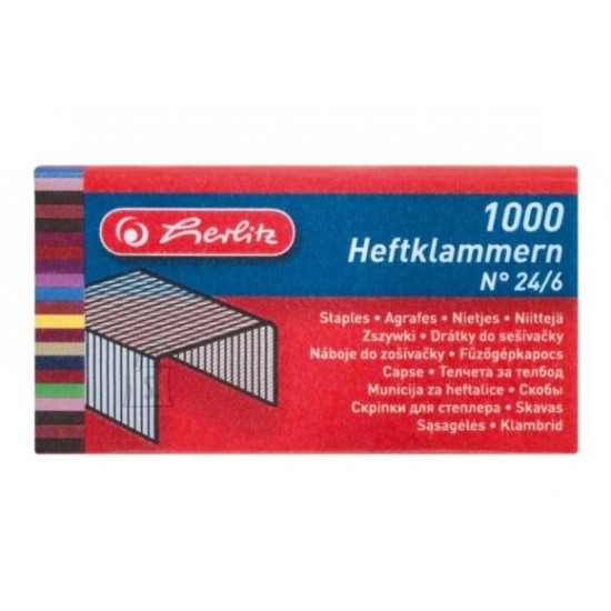 Capse 24/6 Herlitz 1000/cut 8760514