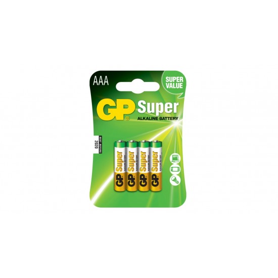 Baterii super alkaline GP R3 AAA 4/set GP24A-BL4