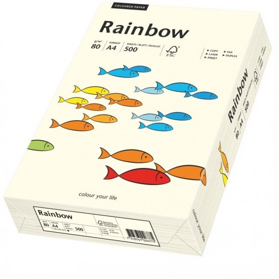 Hartie A4 Rainbow crem pal 80g