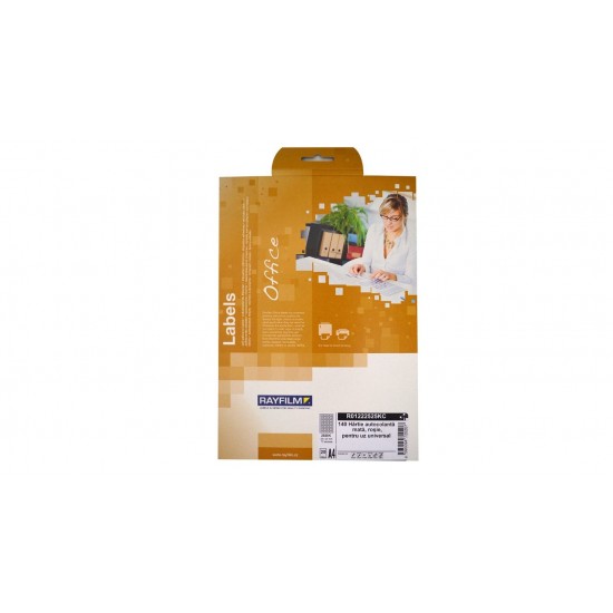 Etich rotunde 25mm rosu mat 70buc/A4 20/set uz univ Rayfilm