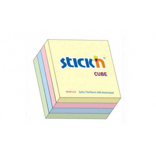 Post-it 75x75mm multicolor 400 file 4 culori Hopax