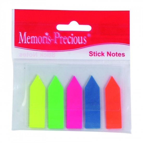 Post-it index film 12x45mm 5 culori Memoris