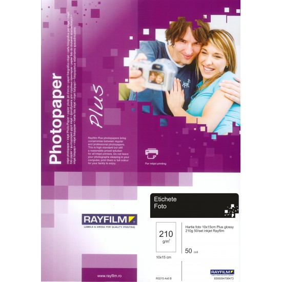 Hartie foto Rayfilm 10x15cm Plus glossy 210g Hartie foto Rayfilm 10x15cm Plus glossy 210g