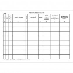 Registru consultatii medicale A4 100 file Registru consultatii medicale A4 100 file