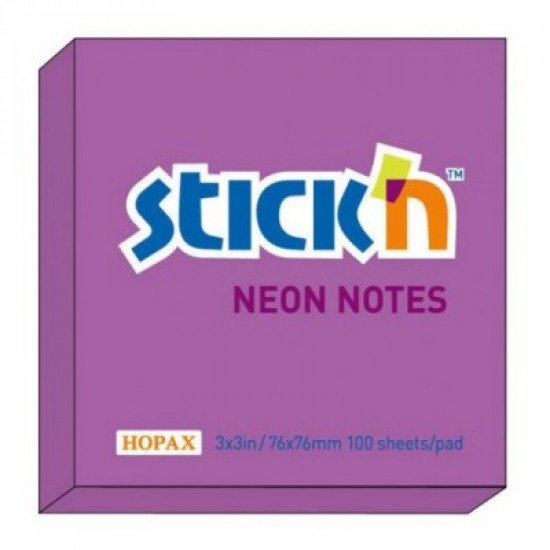 Post-it 75x75mm color mov neon 100 file Hopax