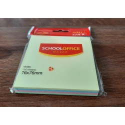 Post-it 75x75mm multicolor 100 file Schooloffice