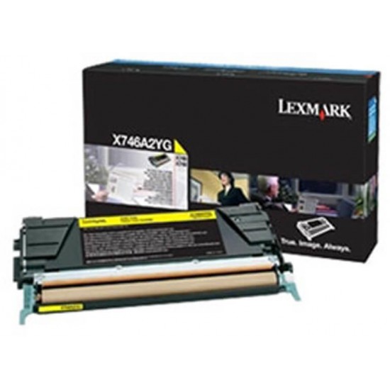 LEXMARK X746A2YG TONER YELLOW