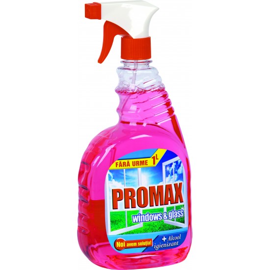 Detergent geamuri cu pulverizator Promax roz 1L