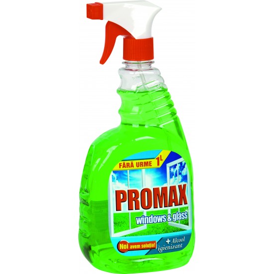 Detergent geamuri cu pulverizator Promax verde 1L