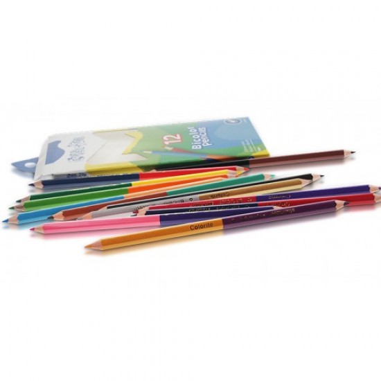 Creioane color 1/1 Marco Colorite bicolor 12/24 set 5093