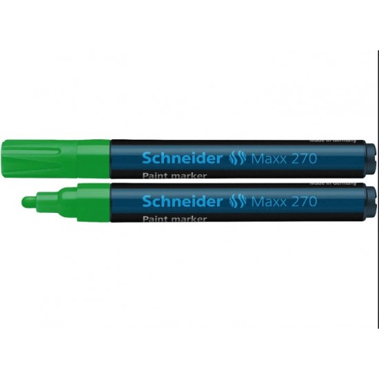 Marker cu vopsea Schneider 270 verde 1-3mm 292404