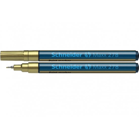 Marker cu vopsea Schneider 278 auriu 0.8mm 2925 Marker cu vopsea Schneider 278 auriu 0.8mm 2925