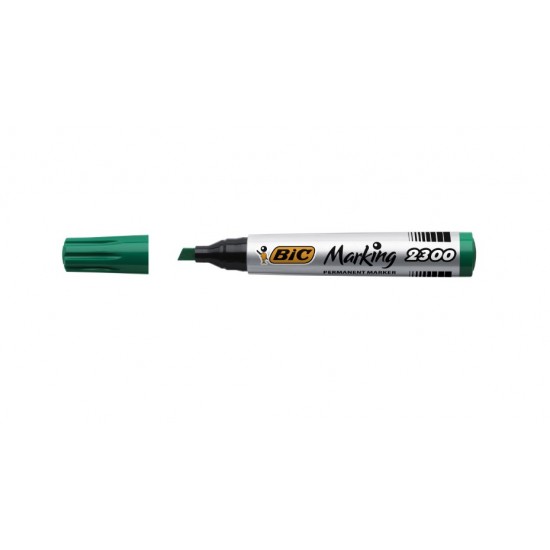 Marker permanent Bic 2300 vf tesit verde 12/cutie 8209233