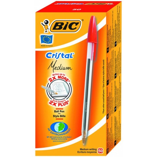 Pix Bic Cristal Medium Rosu