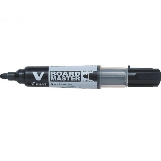 Marker lavabil Pilot V Board Master refilabil negru PWBMA-VBM-MB-BG