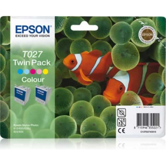 EPSON T027 TWIN PACK MULTICOLOR
