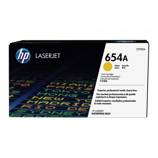 HP 654A YELLOW