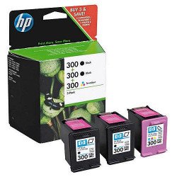 Cartus HP300 TRIPACK BLACK + COLOR