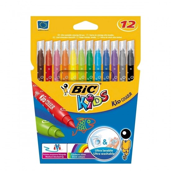 Carioci 12 culori Bic Kid Couleur plus cutie 93964 (9202932/920293) (min25)