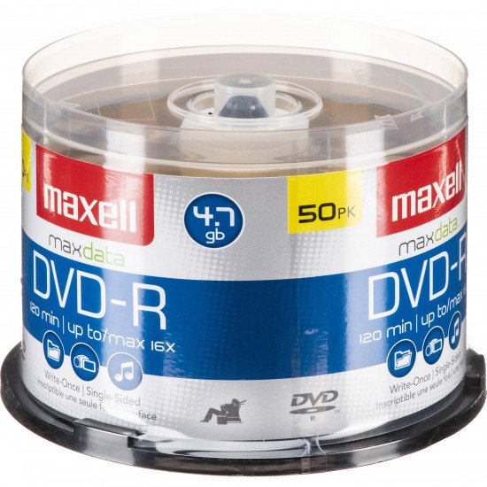 DVD-R 50/set Maxell 16X 4,7GB