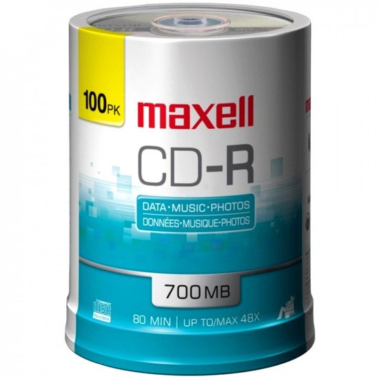 CD 100/set Maxell 52X 700MB