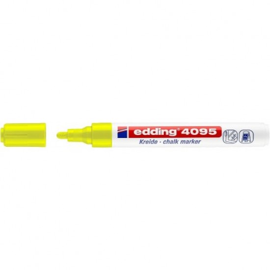 Marker creta lichida Edding 2-3mm 4095 galben pentru sticla ED040956