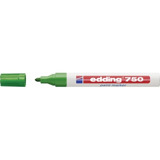 Marker cu vopsea Edding 750 corp metalic varf 2-4mm verde ED7504