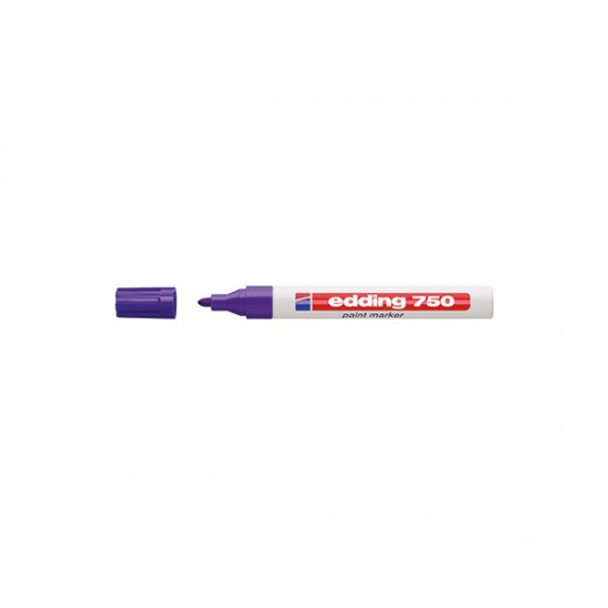 Marker cu vopsea Edding 750 corp metalic varf 2-4mm violet ED750008