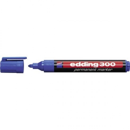 Marker permanent Edding 300 vf rotund 1.5-3mm albastru ED3003