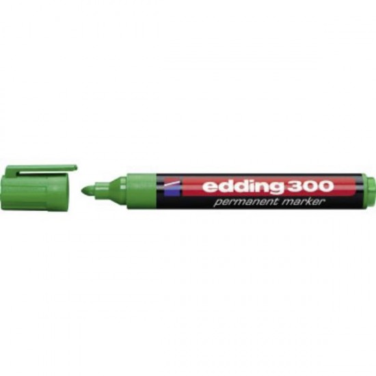 Marker permanent Edding 300 vf rotund 1.5-3mm verde ED3004