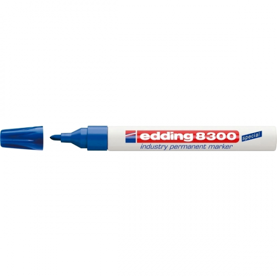 Marker permanent Edding 8300 corp metalic 1.5-3mm albastru ED083003