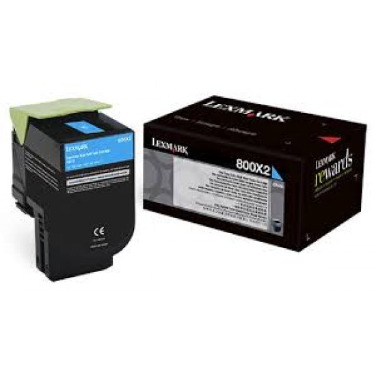 LEXMARK 80C0X20 TONER CYAN