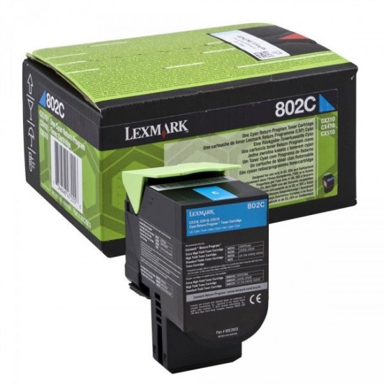 LEXMARK 80C20C0 TONER CYAN