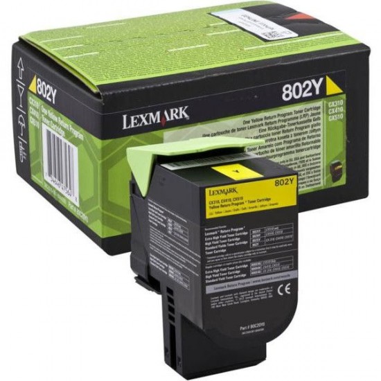 LEXMARK 80C20Y0 TONER YELLOW