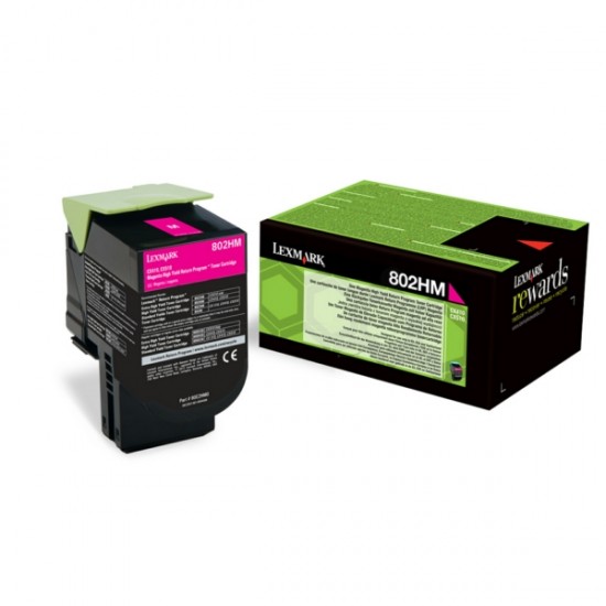 LEXMARK 80C2HM0 TONER MAGENTA