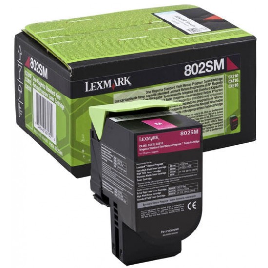 LEXMARK 80C2SM0 TONER MAGENTA