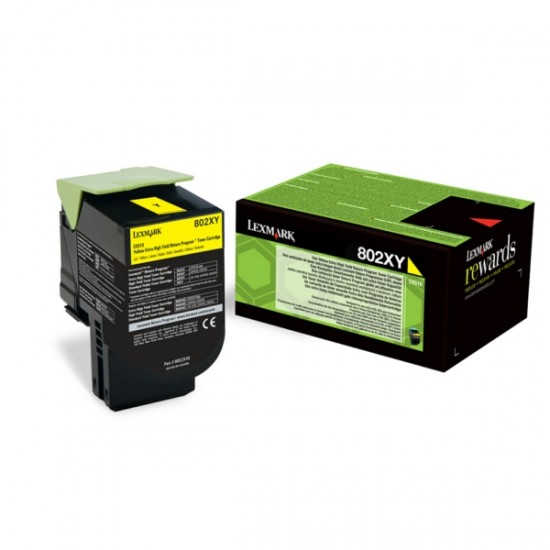 LEXMARK 80C2XY0 TONER YELLOW