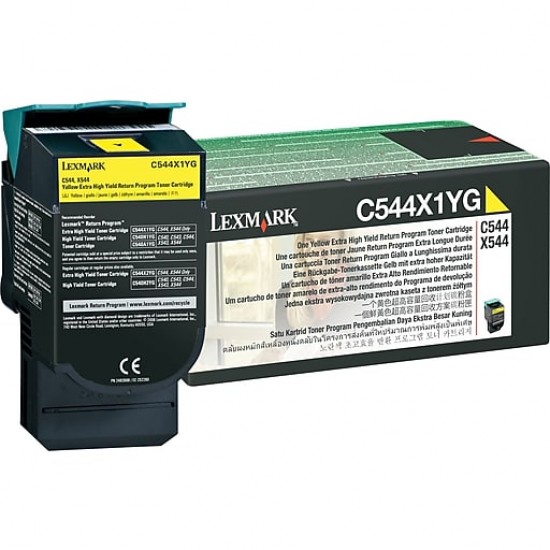 LEXMARK C544X1YG TONER YELLOW