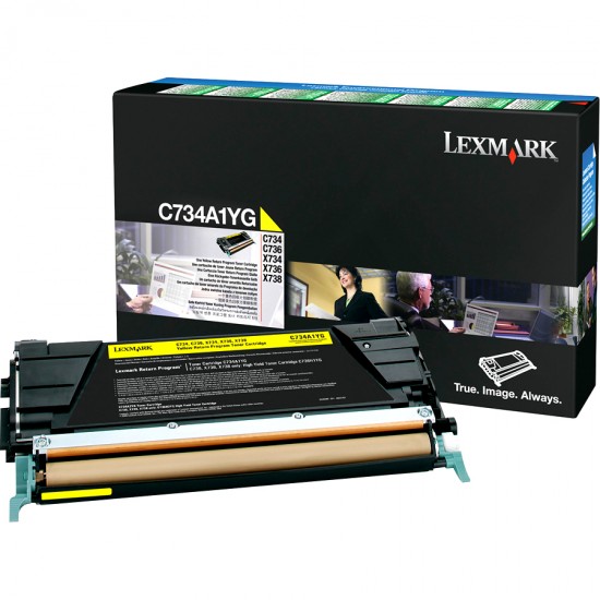 LEXMARK C734A1YG TONER YELLOW