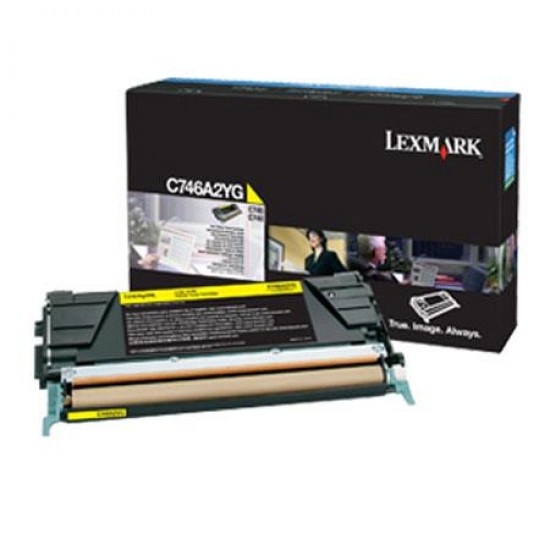 LEXMARK C746A2YG TONER YELLOW