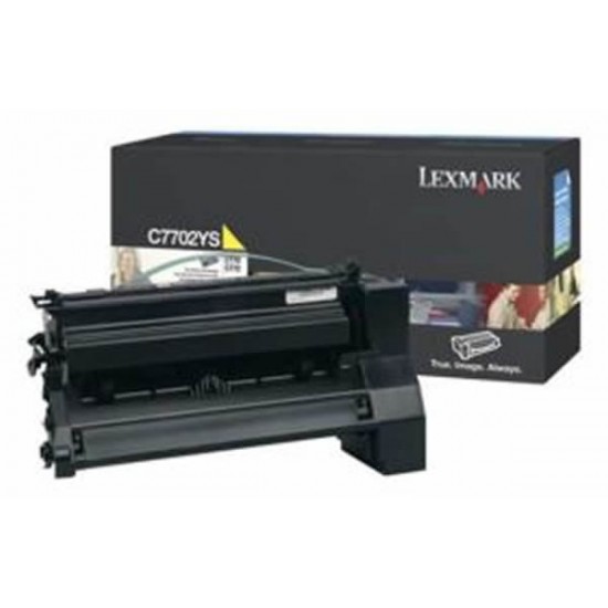 LEXMARK C7702YS TONER YELLOW