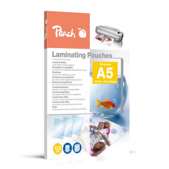 Folie laminare A5 125mic 154x216mm 25/top Peach PPR525-03 510439